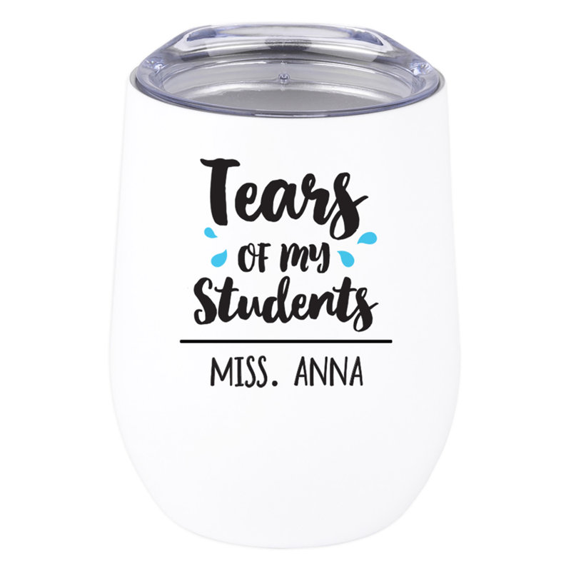 Custom Teacher Appreciation Coffee Mug - Boho Rainbow Custom Name