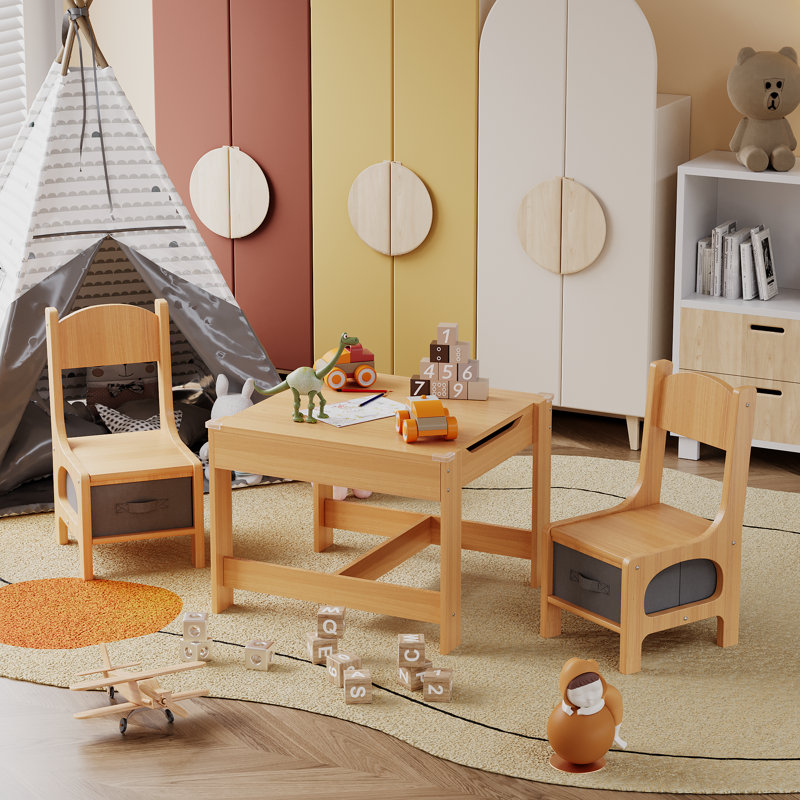 Ensemble repas pour 2 personnes Hrasky, Naturel, Naturel / gris
