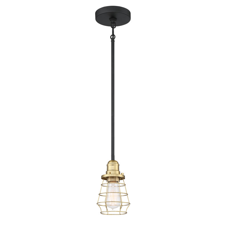 Brickhill 1 - Light Single Pendant, Satin Brass