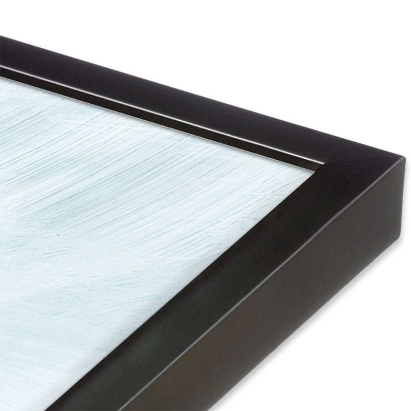 Serene Currents II, 12.25" H x 15.25" W, Open Corner Framed, Weathered Zinc