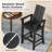 Tall Adirondack Chair With Ergonomic Backrest Armrests & Footrest For Backyard-2085309251