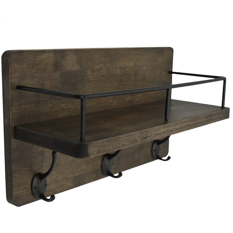 Movses Solid Wood Floating Shelf