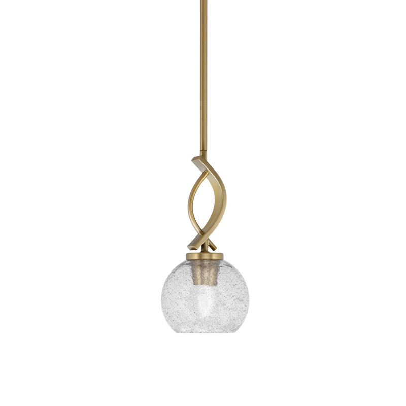Luminaire suspendu simple à 1 lumière Unia, Graphite