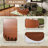 Handcrafted Relief Oval Coffee Table-522639254