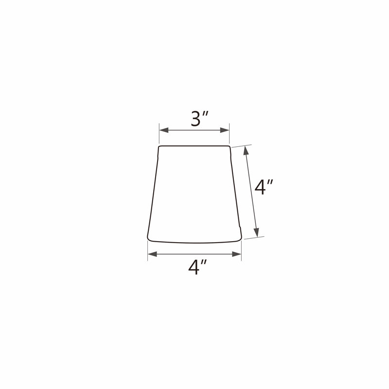Set of 5 Beige Linen Empire Mini Chandelier Lamp Shades