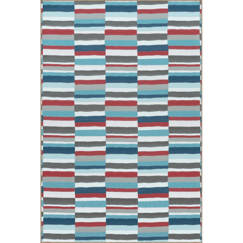 Tapis décoratif lavable à la machine multicolore, Tapis de couloir 2 pi 6 po x 9 pi 10 po