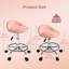 Tabouret roulant réglable, chaise de salon en polyuréthane avec repose-pieds, rose-335702601