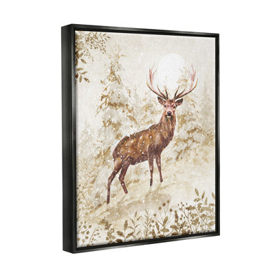 «Elk Snow Covered Forest» par Pip Wilson, peinture