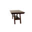 Table rectangulaire à hauteur de comptoir, noyer foncé, fabriquée en bois d'hévéa, finition rectangulaire en noyer, hauteur, placage-1920950118