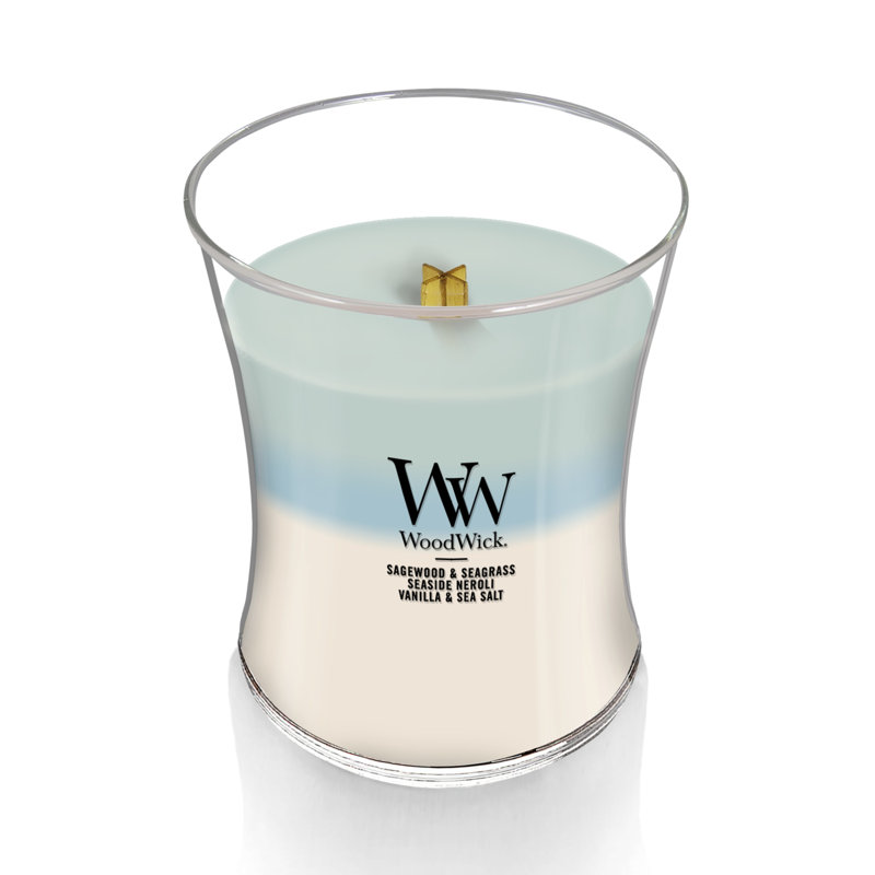 Bougie sablier WoodWick Oceanic Trilogy, 9,7 oz