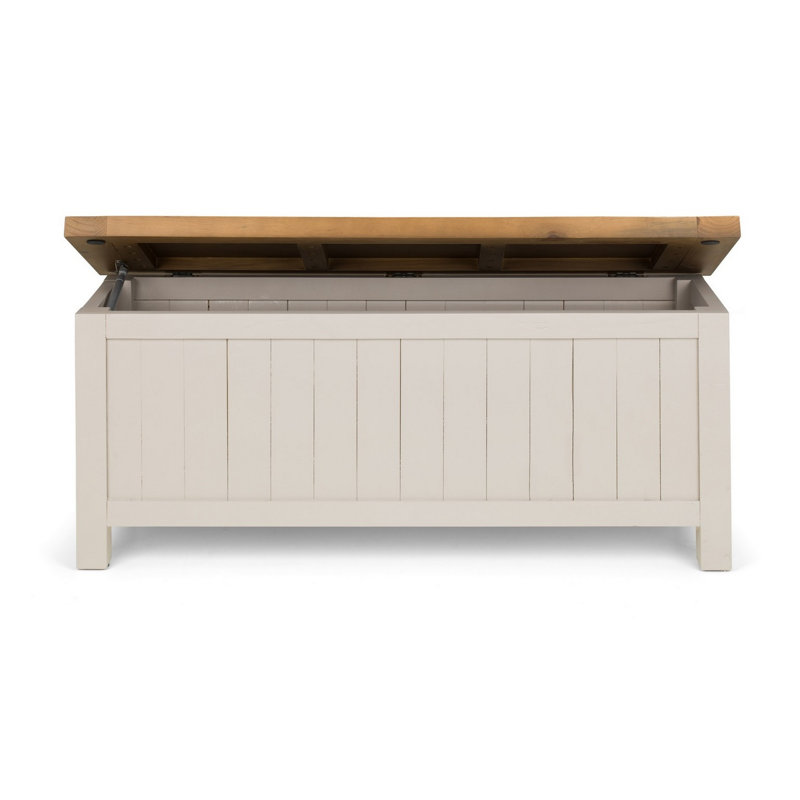 Chantal Solid Wood Bench, Grey Wash