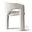 5-Piece Modern Round Dining Set With 46" Pedestal Table & Upholstered Barrel Chairs-123843096