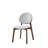 Hadasa Walnut & Light Gray Finish 5Pcs Dining Room Set