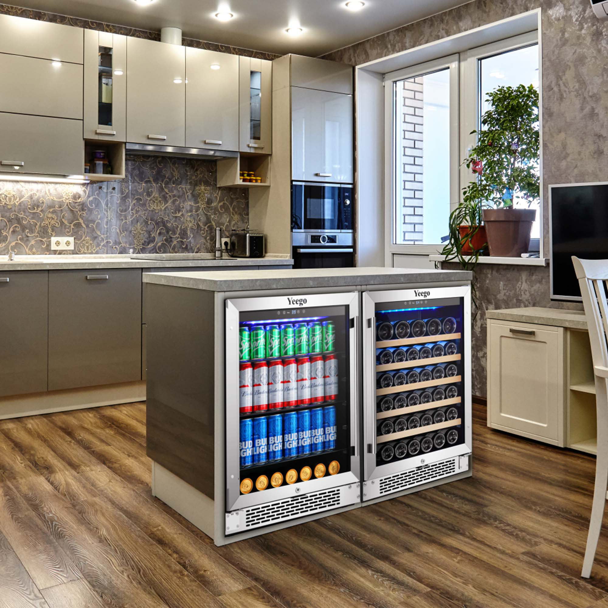 large beverage fridge