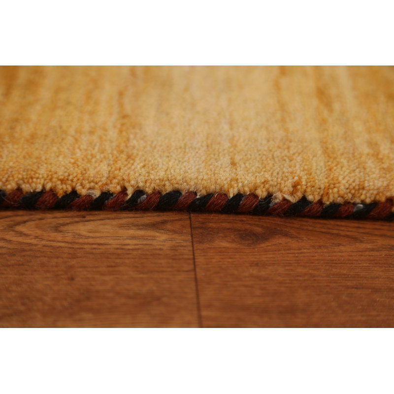 Tapis oriental unique en son genre noué à la main 5 pi 9 po x 7 pi 9 po Gabbeh
