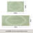 MARTHA STEWART Bloomfield Home Sweet Home Leaf Frame Kitchen Mat Blue 18"x30"-111329426-111329424