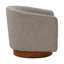 Chaise pivotante en tissu Miramar Mist-330437008