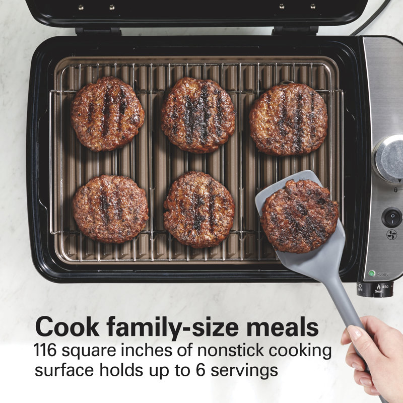 Hamilton Beach® Indoor Searing Grill With Hot/cold Smoke Infuser