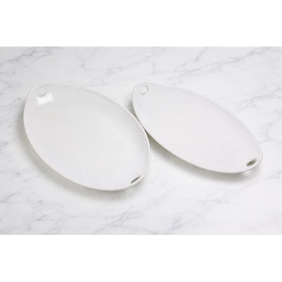 Plateau ovale blanc Euro Essential