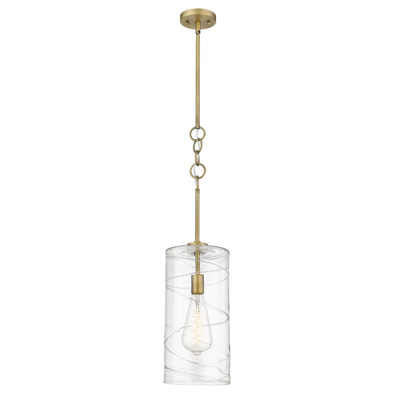 Aliyya 1 - Light Single Pendant, Brushed Brass