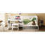 Lit de jour simple en bois blanc avec de grandes caractéristiques de rangement des tablettes et des casiers, tabouret assorti multifonctionnel-1506833741
