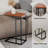 C-Shape End Table Foldable