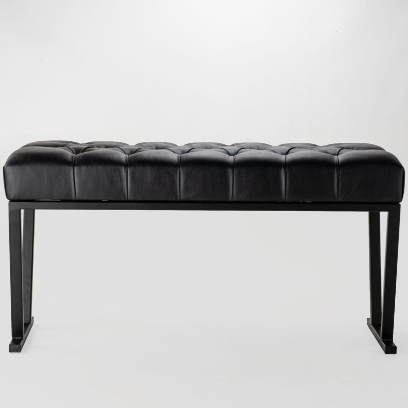 Ferderber Faux Leather Upholstered Bench, H40 x W100 x D30cm