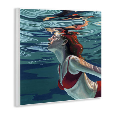 «Natation à la surface», plaque murale par Kate Jarvik Birch