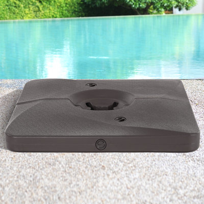 Fillable Patio Offset Cantilever Umbrella Base Water/Sand Water-proof Heavy Duty Umbrella Base