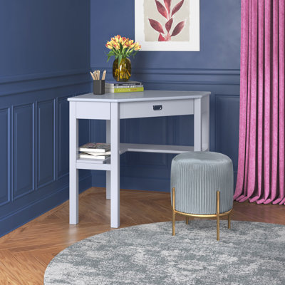 Makan Corner Solid Wood Computer Desk