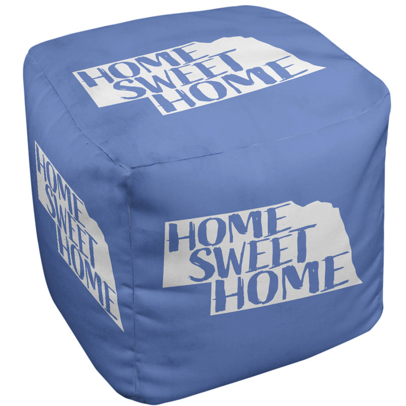 Repose-pieds à cubes nebraska the home, Bleu