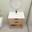 Ensemble de meuble-lavabo simple avec plateau 30,04 Nola-1228040058-1228040059