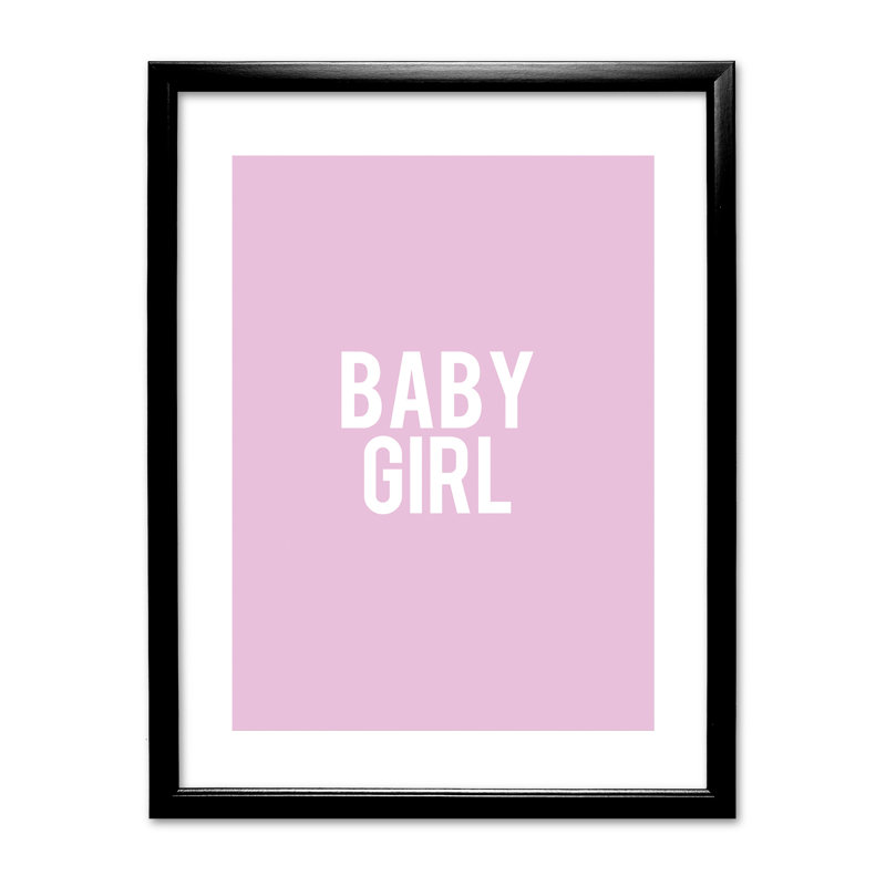 Single Picture Frame Print, Black