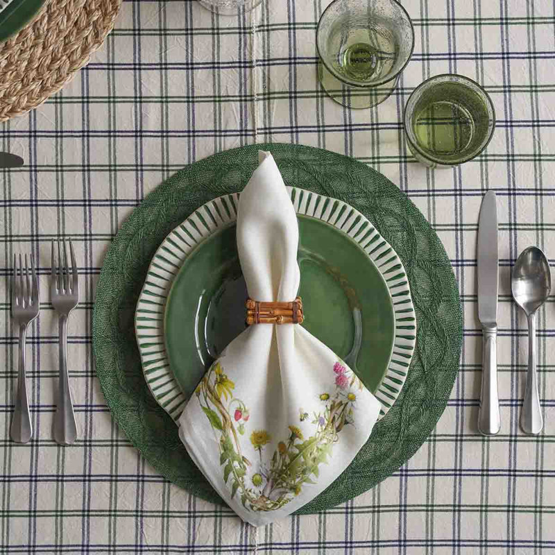 Sitio Stripe 4 Pieces Place Setting - Basil