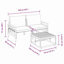 Vidaxl Garden Sofa Set 3 Pcs Anthracite Steel