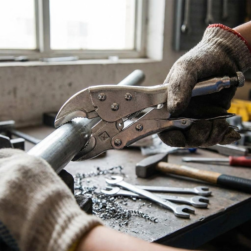  Pinces verrouillables - Pince à étau robuste avec coupe-fil et pince réglable | Idéal pour le soudage, les verrous de canaux, les étaux de tuyaux | Pince multi-usage pour bricolage, artisanat et entretien