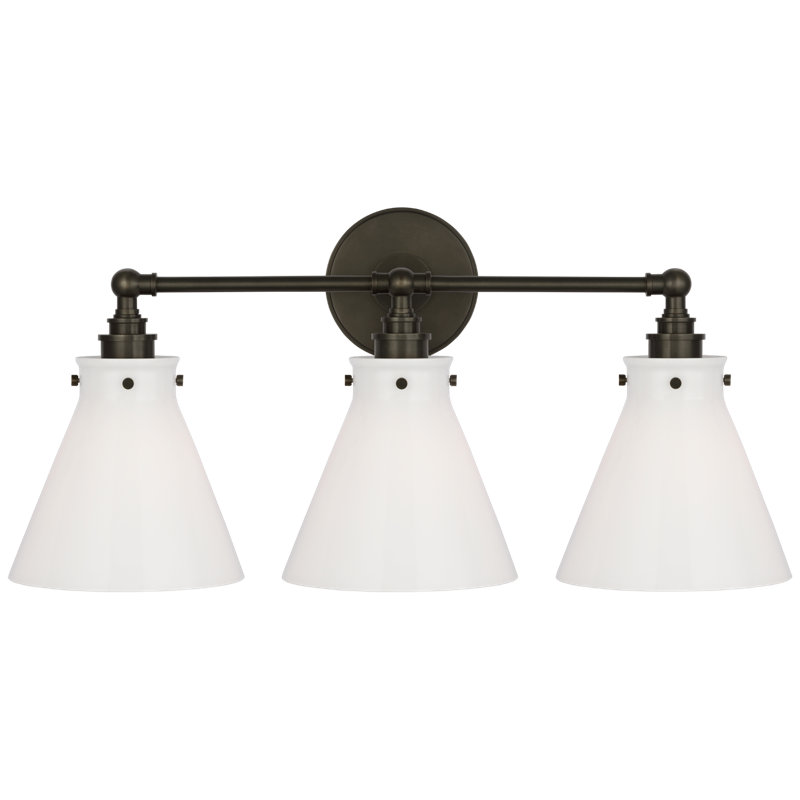 Parkington 3 - Light Vanity Light, Bronze, White