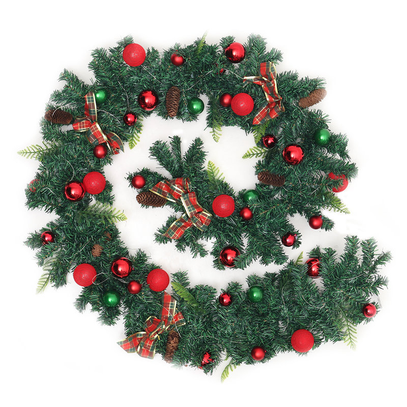 270cm Lighted Faux Garland with Lights