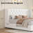 Wingback Velvet Upholstered Bed With 2 Farmhouse Nightstands – 3-Piece Bedroom Set-477397111-477397065