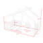 Lit House House avec fenêtre et tablette-2131463008-2131462303