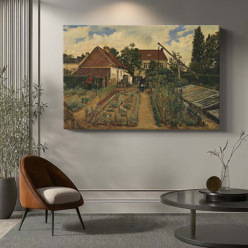 The Kitchen Garden (Le potager)-Henri de Braekeleer-Gallery Wrapped Canvas-c. late 19th Century, 32 x 48