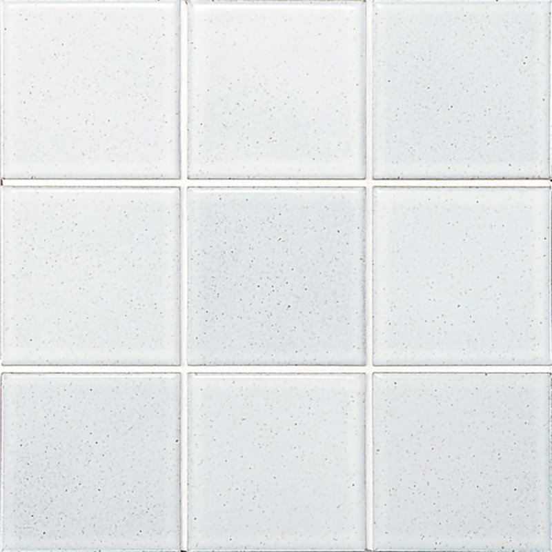 Biyusai 0.89" x 0.89" Ceramic Mosaic Wall Tile, White, 0.89" W x 0.89" L