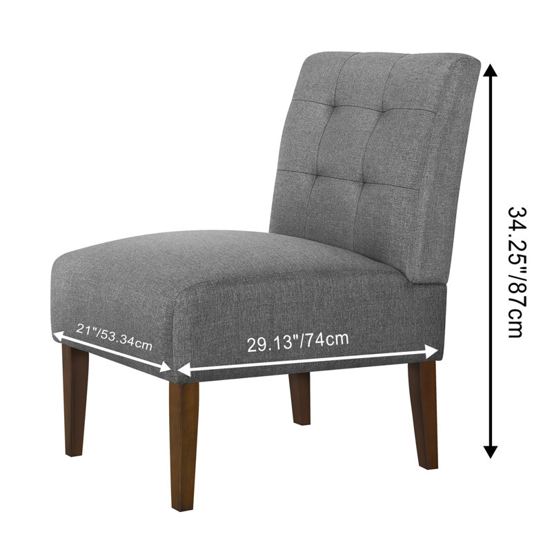 Fauteuil d'appoint gris moderne, Gris