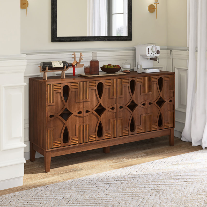 Buffet 60,5 "Mid Century Modern, Noyer