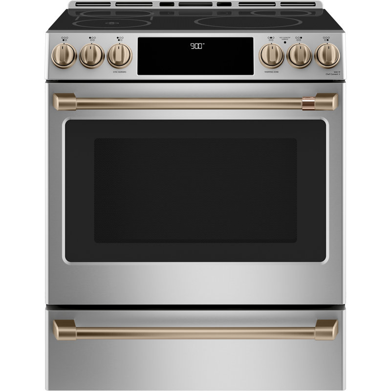 Front Control Induction Range Handle Kit, Brushed Bronze