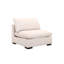 Chaise sans accoudoirs modulaire de 38,5 po de largeur