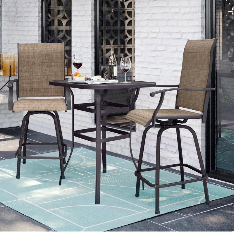 Genisus Square 2 - Person 27.5" Long Dining Set