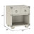 Modern Brugier Gray Nightstand, Open Shelf & 1 Large Drawer with Metal Glide Side Table for Any Room-1150587895