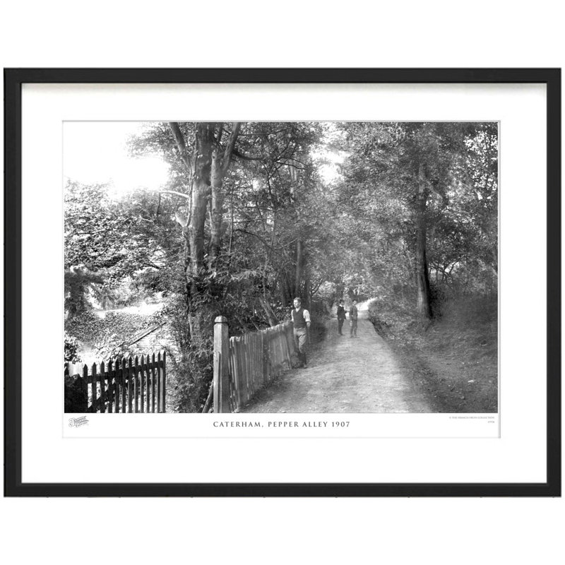Caterham, Pepper Alley 1907 by Francis Frith - Single Picture Frame Print, 45cm H x 60cm W x 2.3cm D