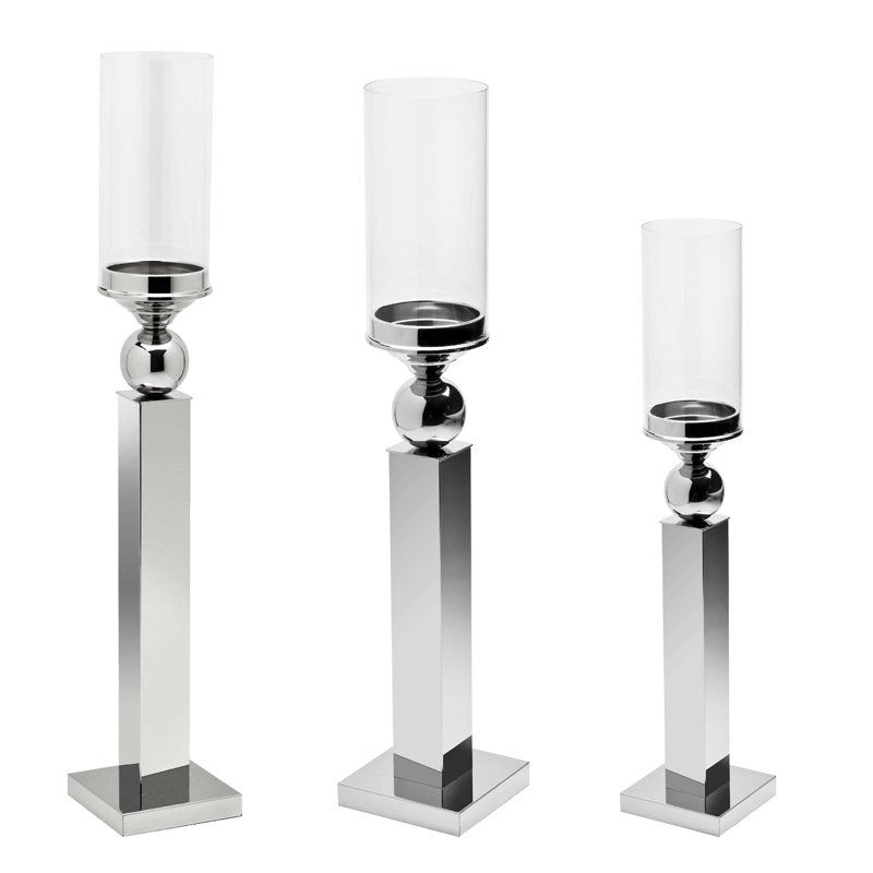 Chandelles en acier inoxydable exquis